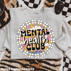 Mental Health Club PNG Sublimation Mental Health PNG Sublimation