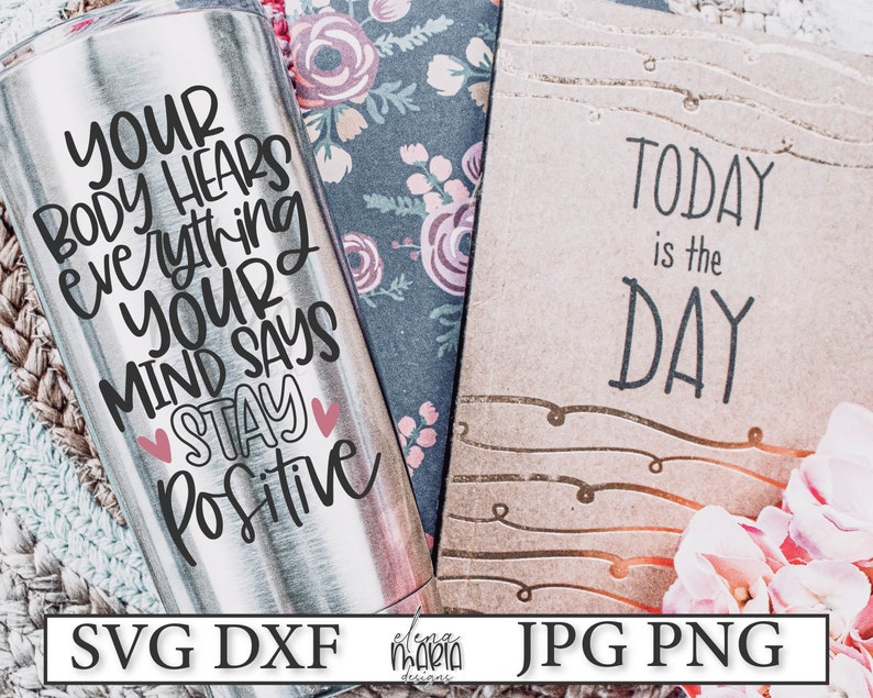 Download Positive SVG File Inspirational SVG Tumbler Designs Svg | Etsy
