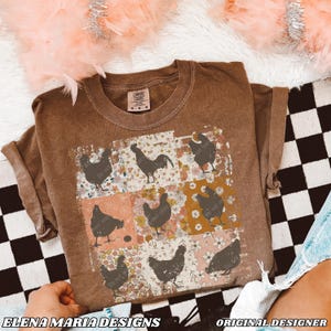 Design rétro en sublimation de poulets CRÉATEUR ORIGINAL | Transfert par sublimation PNG de poulets
