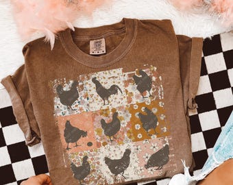 Retro Chickens Sublimation Design ORIGINAL DESIGNER | Chickens PNG Sublimation Transfer