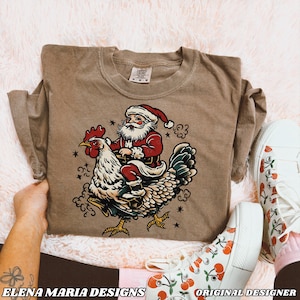 Western kerstman kip sublimatieontwerp | Cowboy png-bestanden clipart