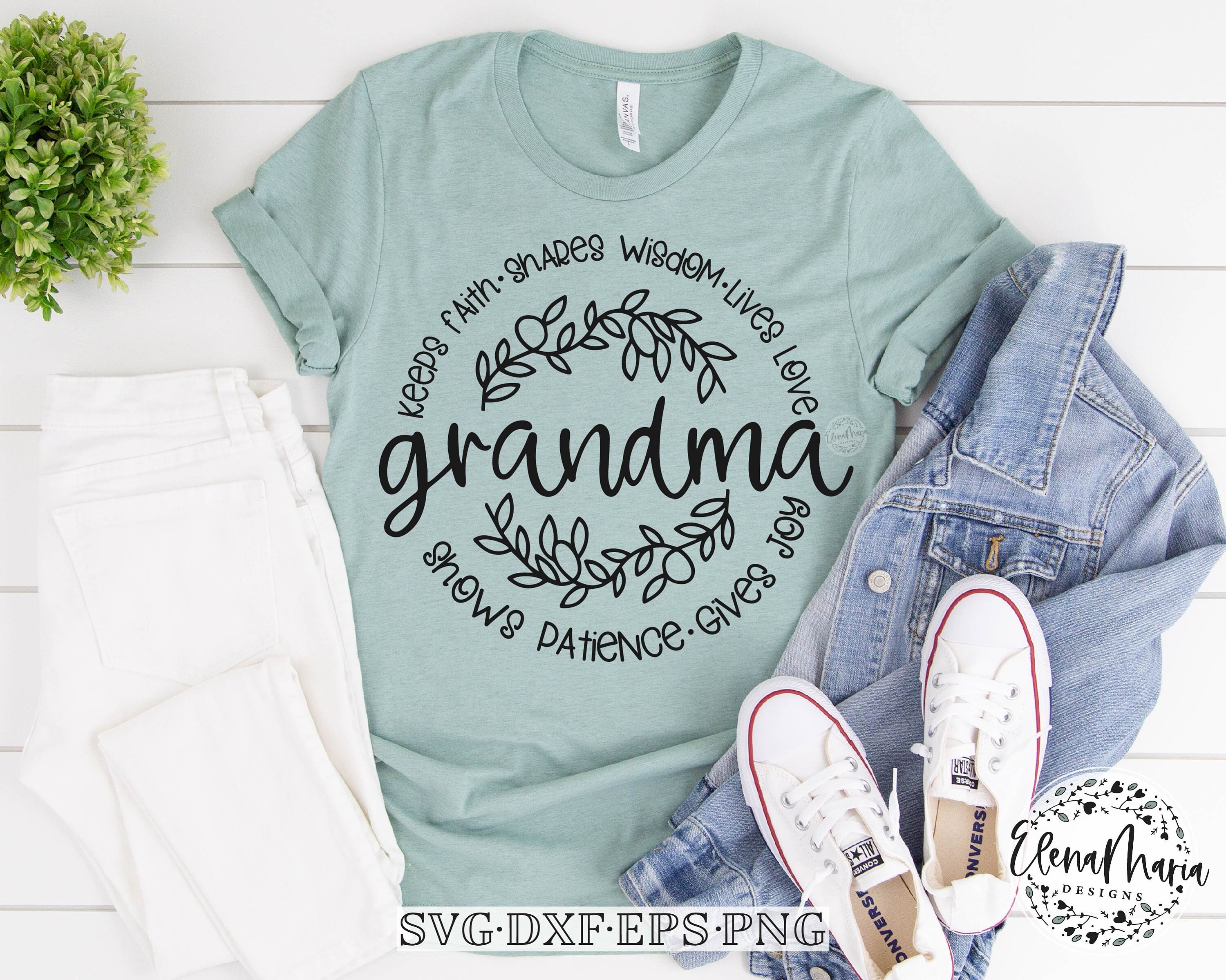 Download Blessed Grandma SVG Grandmother Mothers Day Svg Png Clip ...