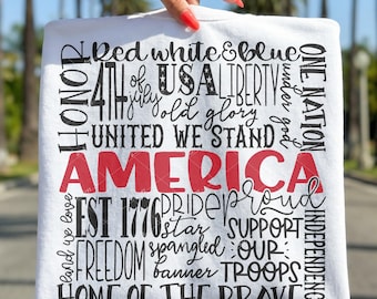 4th of July SVG: Independence Day America Design (Digital Files)