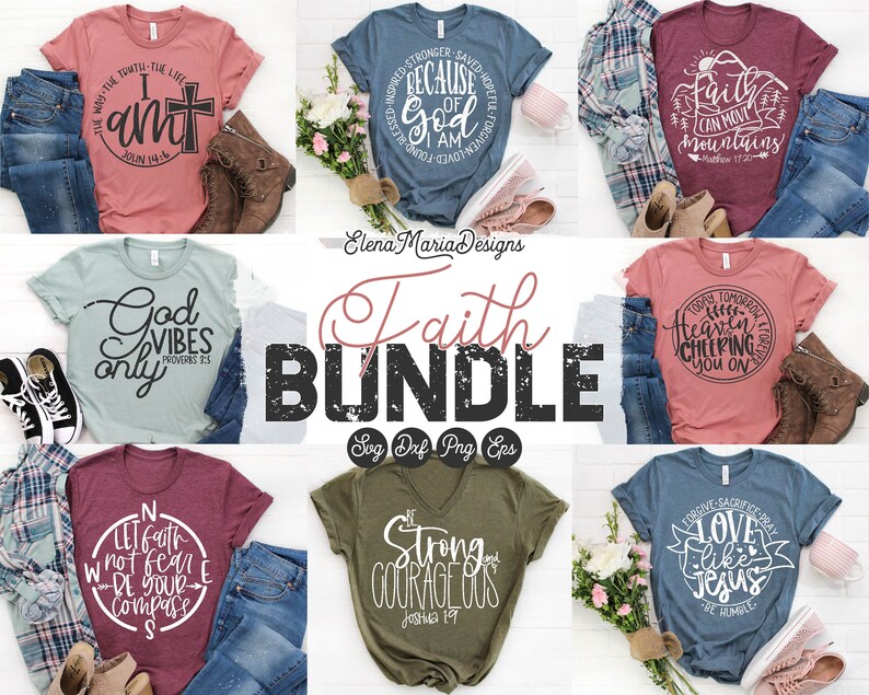 Download Faith Svg File Bundle Bible Verse Svg EPS Png Clip Art | Etsy