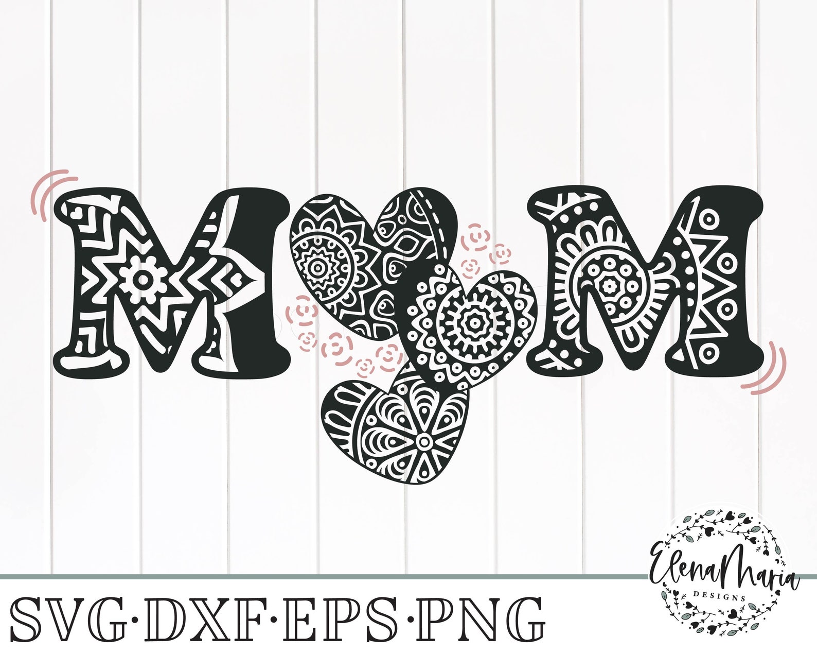 Mom mandala svg mothers day zentangle svg png clip art  etsy Mom mandala svg mothers day zentangle svg png clip art  etsy