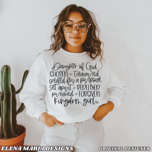 Tochter Gottes geschnitten Datei | Inspirierende geschnittenes Design