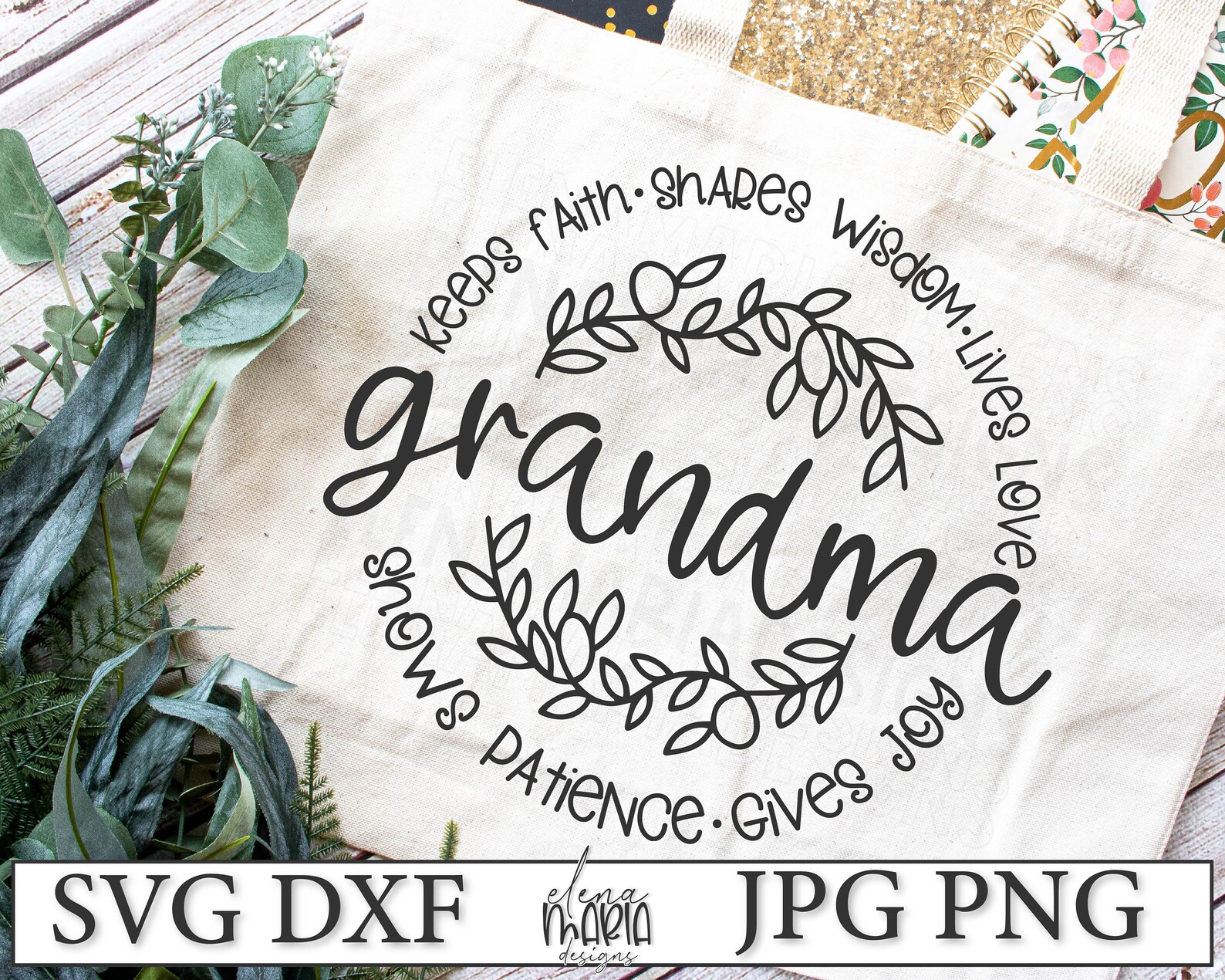 Download Blessed Grandma SVG Grandmother Mothers Day Svg Jpg Png ...