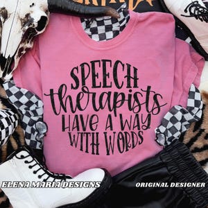 Logopedisten SVG-bestand | School SVG Slp shirt Png Clip Art Cricut Cut bestanden silhouet DXF-bestanden voor Crafters