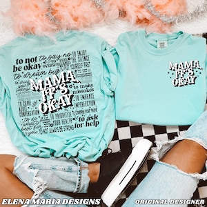 ORIGINAL DESIGNER Mama Es ist Okay PNG Digitale Datei Sublimation Design Clipart