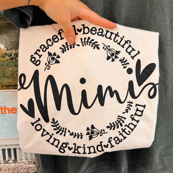 Mimi Mom SVG: Mothers Day Cricut Cut File (PNG, DXF)