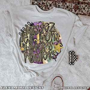 Mardi Gras Laissez Les Bons Temps Rouler Sublimation Design Fichier PNG Clipart