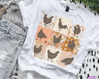 ORIGINAL DESIGNER Retro Chickens Sublimation Design | Chickens PNG Sublimation Transfer