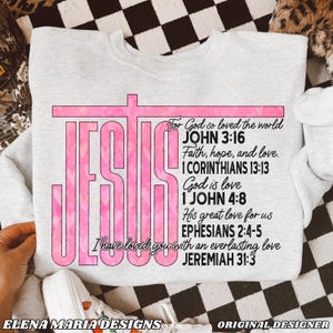 Jesus Bible Verse Sublimation Design | Faith File PNG Clipart