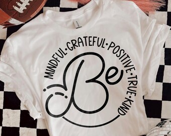 Mindful Grateful Positive SVG: Inspirational Clip Art (Digital Download)