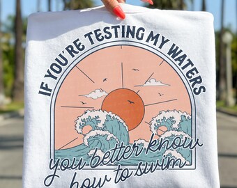 Humor Summer Ocean PNG File: Sublimation Design (Digital Download)
