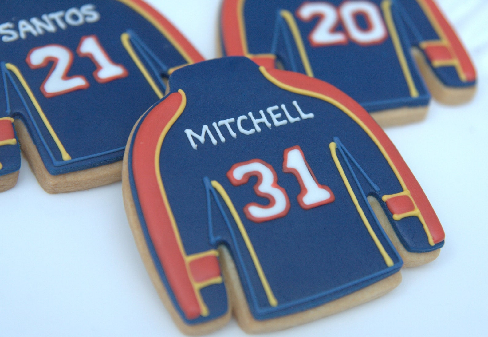 1 Dozen Decoartive Hockey Jersey Cookies Etsy