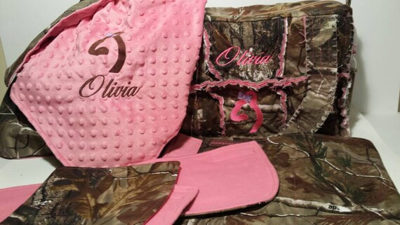 Realtree Pink Camo Diaper Bag Personalized Camo Diaper Bag Etsy