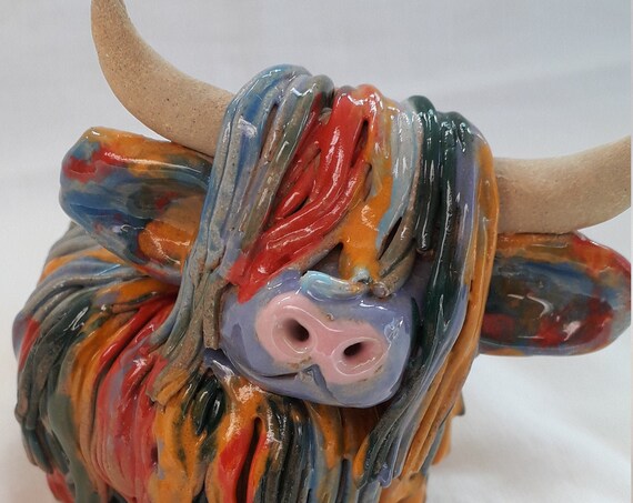 Handmade Ceramic Highland Coo