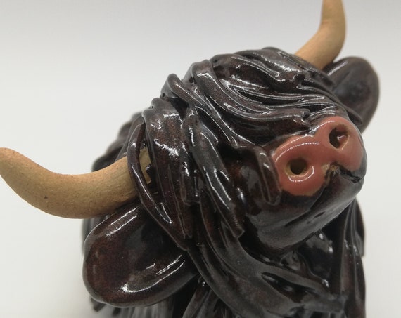 Handmade Ceramic Highland Cow