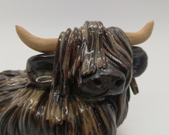 Handmade Brindle Highland Cow