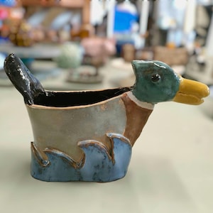 Pottery school: Making a slab built duck planter