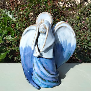 Printable pottery template and instructions to build an Angel