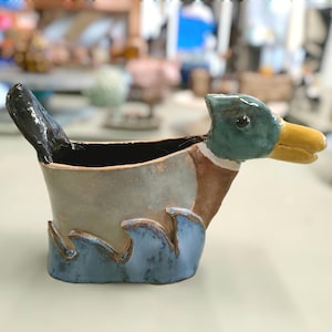 Pottery school: Making a slab built duck planter