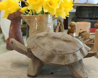 Pottery template to accompany YouTube video to make Toby the tortoise