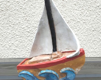 Keramikvorlage und Anleitung um ein Segelboot in Keramik herzustellen
