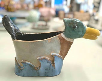 Pottery school: Making a slab built duck planter