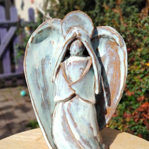 Printable pottery template and instructions to build an Angel