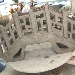 Printable pottery template and instructions to build a Japanese Bridge