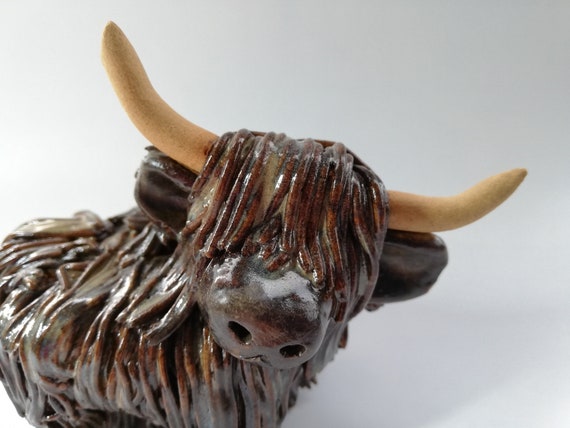Handmade Brindle Highland Cow