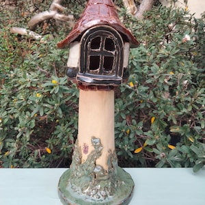 ラプンツェル風の妖精の塔を作るための印刷可能な陶器のテンプレートと手順