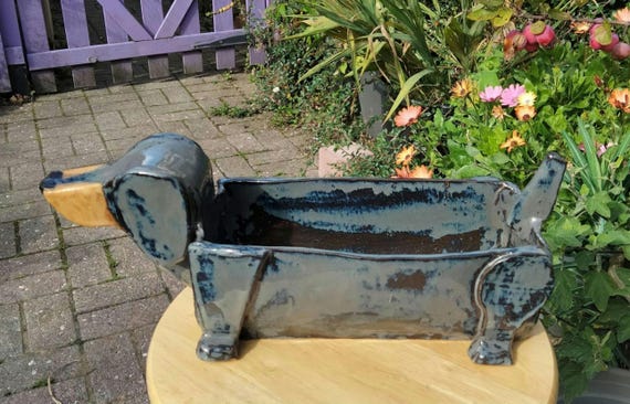 Pottery template and instructions to accompany Dachshund Planter