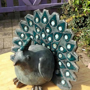 Pottery template to accompany YouTube video to make peacock