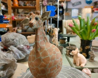 Pottery template to accompany ball giraffe (video free)
