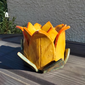 Printable pottery template and instructions to make a small lily plant pot
