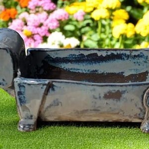 Pottery template and instructions to accompany Dachshund Planter image 2