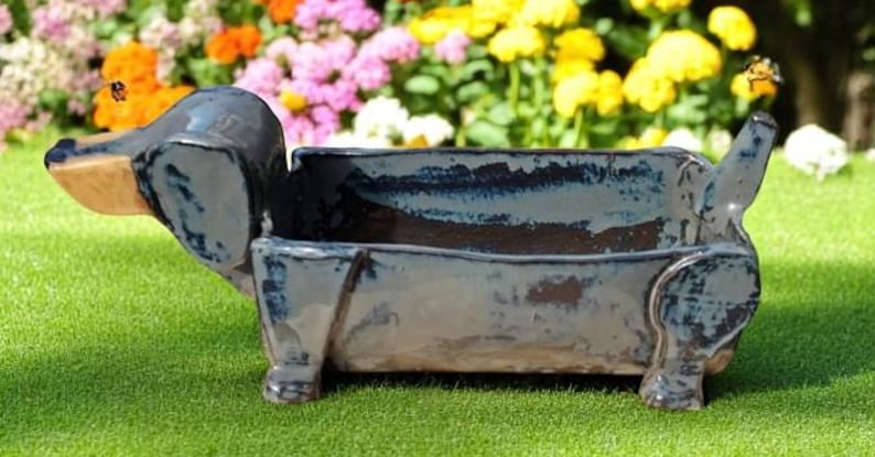 Pottery template and instructions to accompany Dachshund Planter image 2