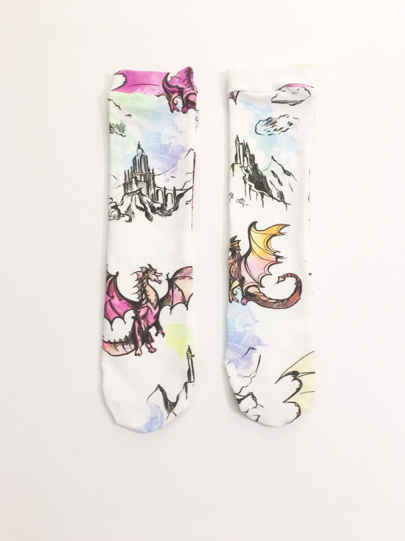 knee highs dragon knee socks knee socks Dragon socks