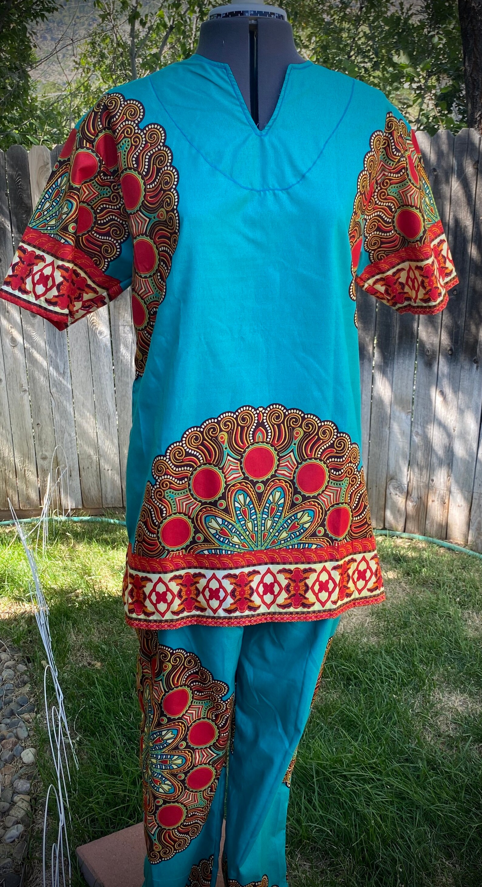 Unisex African pants and tunic set Etsy