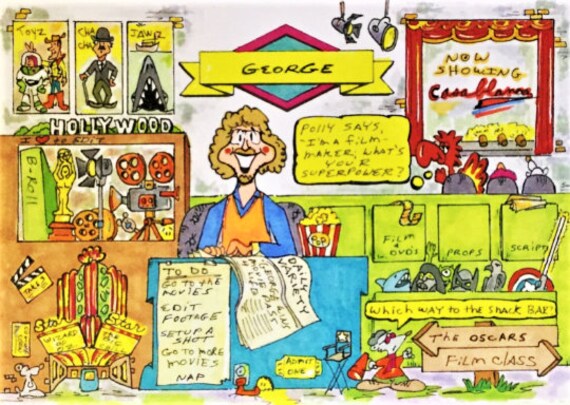 MOVIE BUFF Personalized Cartoon