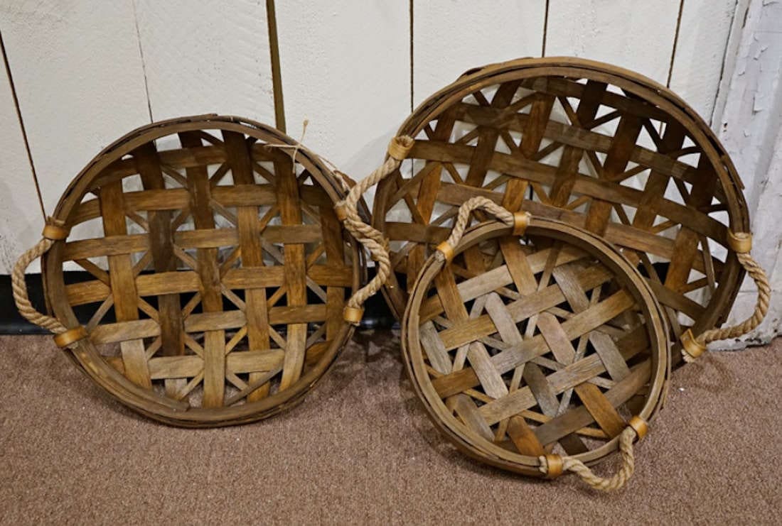 Antique Tobacco Basket for sale Only 2 left at 60