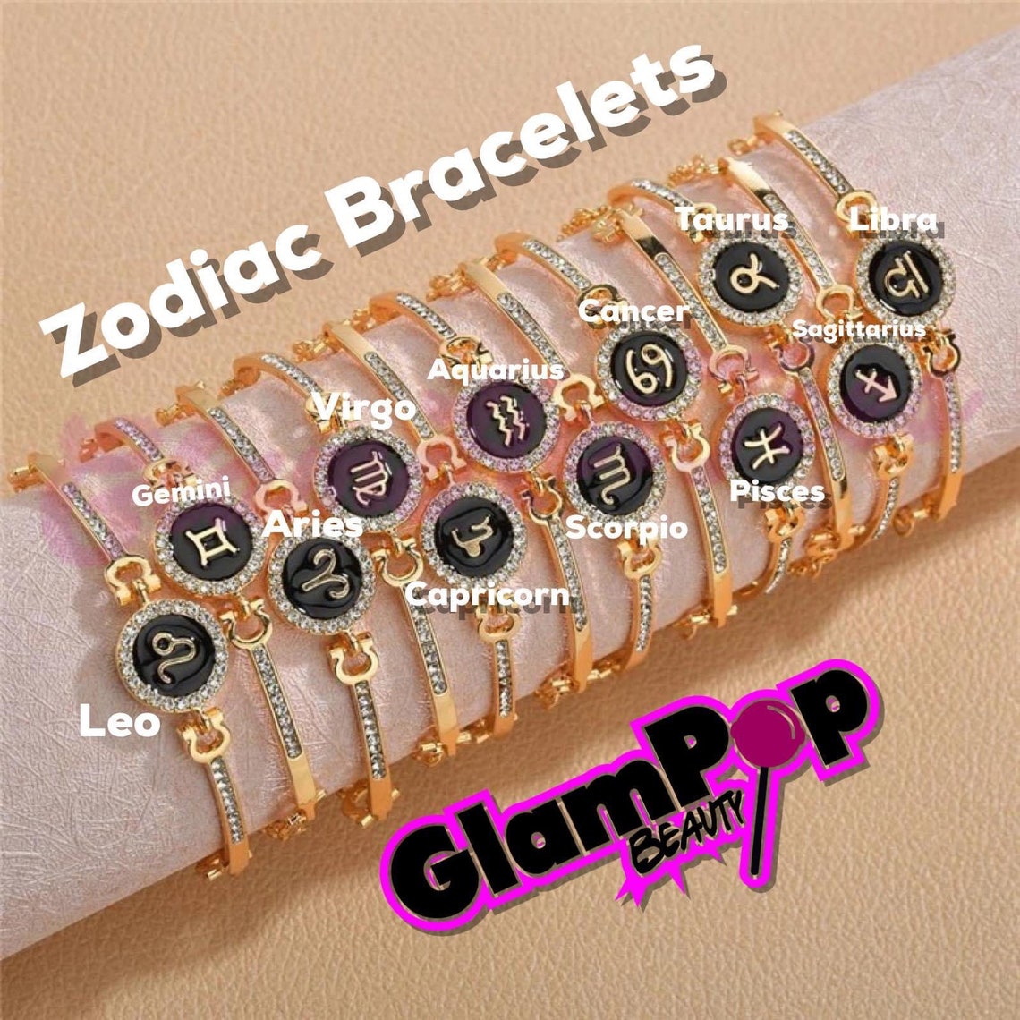 Zodiac Bracelet Zodiac Sign Etsy