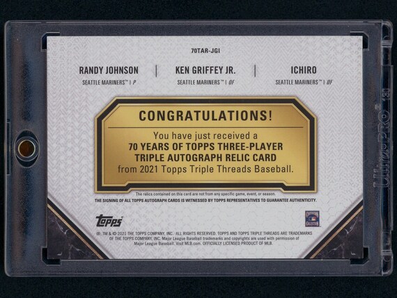 2021 Topps Triple Threads Randy Johnson/ken Griffey Jr 2021 Topps Triple Threads Randy Johnson/ken Griffey Jr