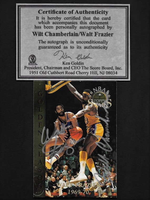 wilt chamberlain signed jersey