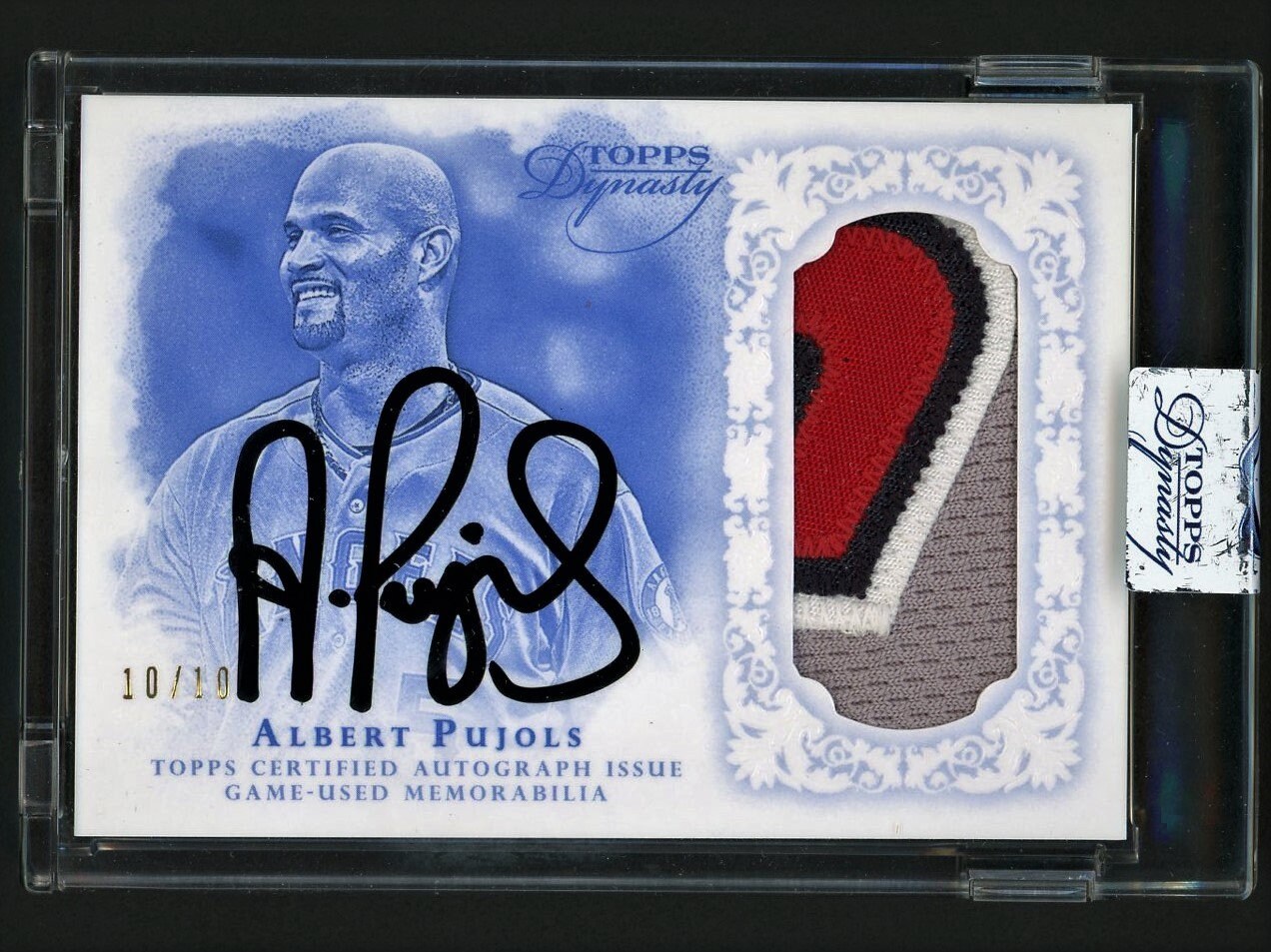 2015 topps dynasty albert pujols auto patch 直筆 サイン アルバート プホルス 大谷同僚 エンゼルス ANGELS /10 2015 Topps \"Baseball ROYALTY\"~#23⭐ALBERT PUJOLS⭐《*Thick Stock