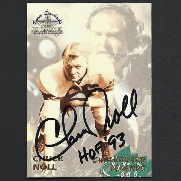 Chuck Noll Autograph Signed 1994 Card #69 Steelers Nice!