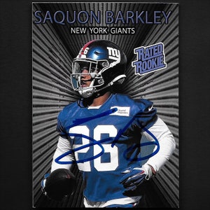 Saquon Barkley Signed New York Giants Throwback Jersey (Beckett COA)